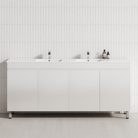 4-Door 1500/1800mm Freestanding Bathroom Legs Vanity Double Multi-Colour Cabinet Only