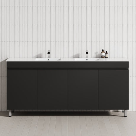 4-Door 1500/1800mm Freestanding Bathroom Legs Vanity Double Multi-Colour Cabinet Only