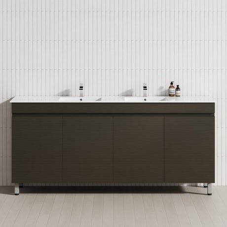 4-Door 1500/1800mm Freestanding Bathroom Legs Vanity Double Multi-Colour Cabinet Only