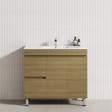 900mm Narrow 2-Drawer 2-Door Freestanding Bathroom Vanity with Legs Multi-Colour Cabinet Only