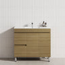 900mm Narrow 2-Drawer 2-Door Freestanding Bathroom Vanity with Legs Multi-Colour Cabinet Only