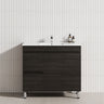 900mm Narrow 2-Drawer 2-Door Freestanding Bathroom Vanity with Legs Multi-Colour Cabinet Only