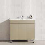 3-Door 900/1200mm Bathroom Freestanding Leg Vanity Single/Double Multi-Colour Cabinet Only