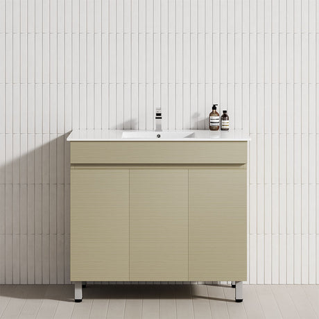 3-Door 900/1200mm Bathroom Freestanding Leg Vanity Single/Double Multi-Colour Cabinet Only
