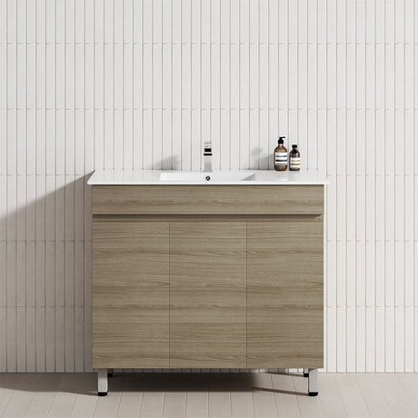 3-Door 900/1200mm Bathroom Freestanding Leg Vanity Single/Double Multi-Colour Cabinet Only
