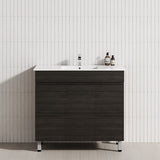 3-Door 900/1200mm Bathroom Freestanding Leg Vanity Single/Double Multi-Colour Cabinet Only