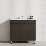 3-Door 900/1200mm Bathroom Freestanding Leg Vanity Single/Double Multi-Colour Cabinet Only