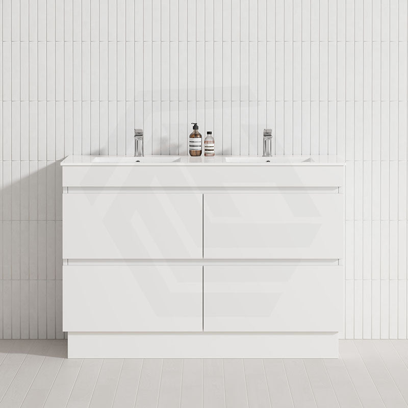 4-Drawer 1200/1500/1800mm Freestanding Bathroom Vanity Kickboard Single/Double Multi-Colour Cabinet Only