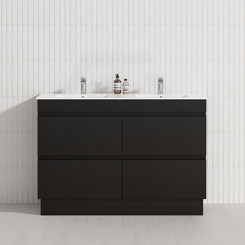 4-Drawer 1200/1500/1800mm Freestanding Bathroom Vanity Kickboard Single/Double Multi-Colour Cabinet Only