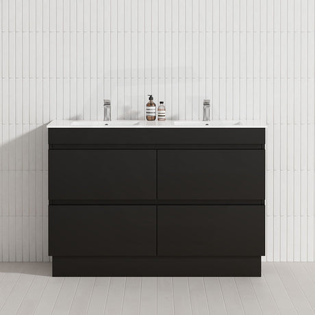 4-Drawer 1200/1500/1800mm Freestanding Bathroom Vanity Kickboard Single/Double Multi-Colour Cabinet Only