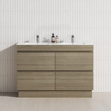 4-Drawer 1200/1500/1800mm Freestanding Bathroom Vanity Kickboard Single/Double Multi-Colour Cabinet Only