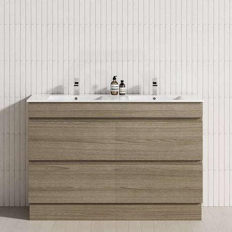 4-Drawer 1200/1500/1800mm Freestanding Bathroom Vanity Kickboard Single/Double Multi-Colour Cabinet Only