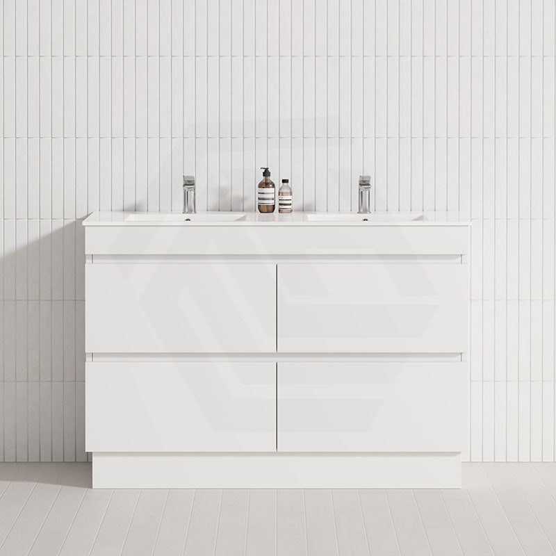 4-Drawer 1200/1500/1800mm Freestanding Bathroom Vanity Kickboard Single/Double Multi-Colour Cabinet Only
