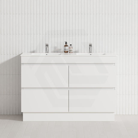 4-Drawer 1200/1500/1800mm Freestanding Bathroom Vanity Kickboard Single/Double Multi-Colour Cabinet Only