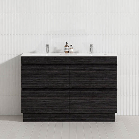 4-Drawer 1200/1500/1800mm Freestanding Bathroom Vanity Kickboard Single/Double Multi-Colour Cabinet Only