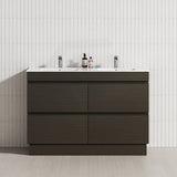 4-Drawer 1200/1500/1800mm Freestanding Bathroom Vanity Kickboard Single/Double Multi-Colour Cabinet Only