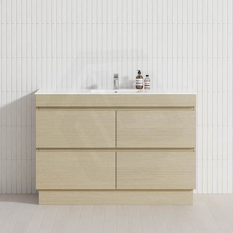 4-Drawer 1200/1500/1800mm Freestanding Bathroom Vanity Kickboard Single/Double Multi-Colour Cabinet Only