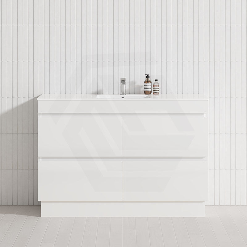 4-Drawer 1200/1500/1800mm Freestanding Bathroom Vanity Kickboard Single/Double Multi-Colour Cabinet Only