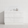 4-Drawer 1200/1500/1800mm Freestanding Bathroom Vanity Kickboard Single/Double Multi-Colour Cabinet Only