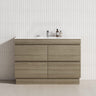 4-Drawer 1200/1500/1800mm Freestanding Bathroom Vanity Kickboard Single/Double Multi-Colour Cabinet Only