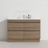 4-Drawer 1200/1500/1800mm Freestanding Bathroom Vanity Kickboard Single/Double Multi-Colour Cabinet Only