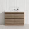 4-Drawer 1200/1500/1800mm Freestanding Bathroom Vanity Kickboard Single/Double Multi-Colour Cabinet Only