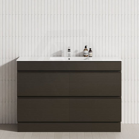 4-Drawer 1200/1500/1800mm Freestanding Bathroom Vanity Kickboard Single/Double Multi-Colour Cabinet Only