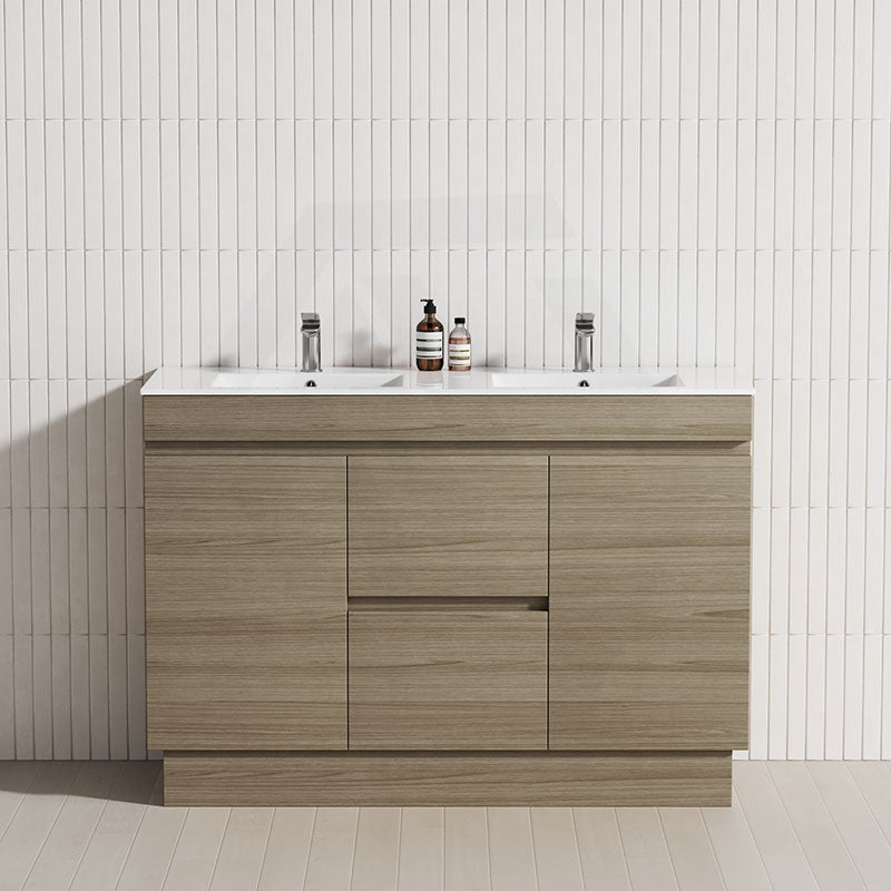 2-Door 2-Mid-Drawer 1200/1500/1800mm Freestanding Bathroom Vanity Kickboard Single/Double Multi-Colour Cabinet Only