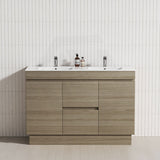 2-Door 2-Mid-Drawer 1200/1500/1800mm Freestanding Bathroom Vanity Kickboard Single/Double Multi-Colour Cabinet Only