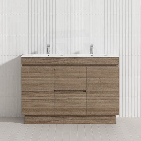 2-Door 2-Mid-Drawer 1200/1500/1800mm Freestanding Bathroom Vanity Kickboard Single/Double Multi-Colour Cabinet Only