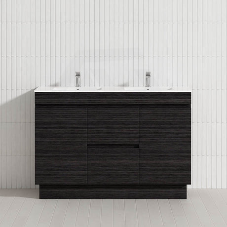 2-Door 2-Mid-Drawer 1200/1500/1800mm Freestanding Bathroom Vanity Kickboard Single/Double Multi-Colour Cabinet Only