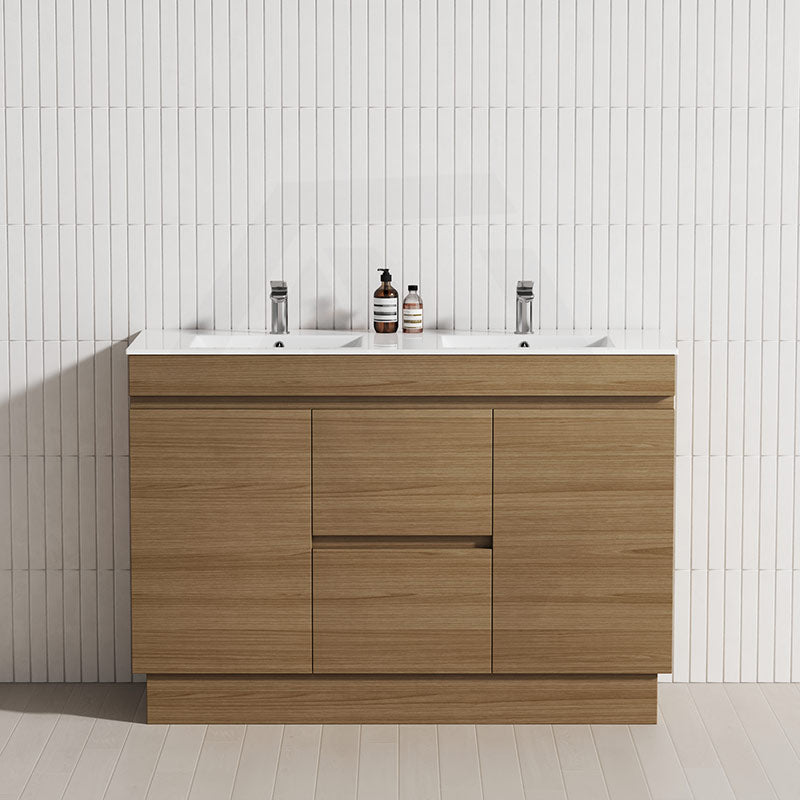 2-Door 2-Mid-Drawer 1200/1500/1800mm Freestanding Bathroom Vanity Kickboard Single/Double Multi-Colour Cabinet Only