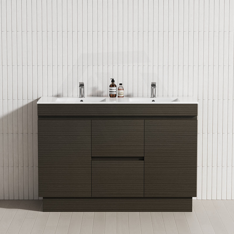 2-Door 2-Mid-Drawer 1200/1500/1800mm Freestanding Bathroom Vanity Kickboard Single/Double Multi-Colour Cabinet Only