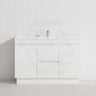 2-Door 2-Mid-Drawer 1200/1500/1800mm Freestanding Bathroom Vanity Kickboard Single/Double Multi-Colour Cabinet Only