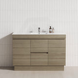 2-Door 2-Mid-Drawer 1200/1500/1800mm Freestanding Bathroom Vanity Kickboard Single/Double Multi-Colour Cabinet Only