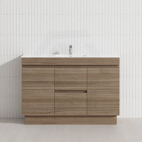 2-Door 2-Mid-Drawer 1200/1500/1800mm Freestanding Bathroom Vanity Kickboard Single/Double Multi-Colour Cabinet Only