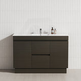 2-Door 2-Mid-Drawer 1200/1500/1800mm Freestanding Bathroom Vanity Kickboard Single/Double Multi-Colour Cabinet Only