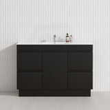 1-Door 4-Drawer 1200mm Freestanding Bathroom Vanity Kickboard Single Multi-Colour Cabinet Only