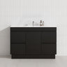 1-Door 4-Drawer 1200mm Freestanding Bathroom Vanity Kickboard Single Multi-Colour Cabinet Only