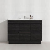 1-Door 4-Drawer 1200mm Freestanding Bathroom Vanity Kickboard Single Multi-Colour Cabinet Only