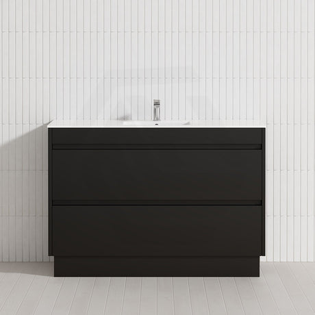 2-Drawer 600/750/900/1200mm Freestanding Bathroom Vanity Kickboard Single Multi-Colour Cabinet Only