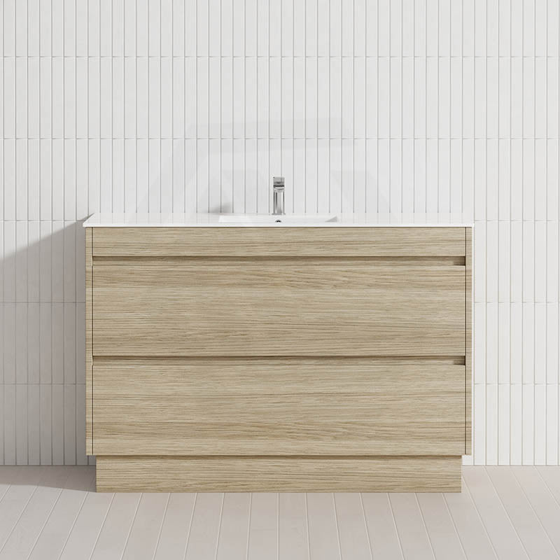 2-Drawer 600/750/900/1200mm Freestanding Bathroom Vanity Kickboard Single Multi-Colour Cabinet Only