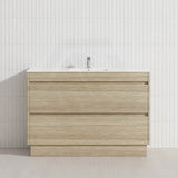 2-Drawer 600/750/900/1200mm Freestanding Bathroom Vanity Kickboard Single Multi-Colour Cabinet Only