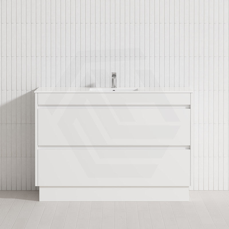 2-Drawer 600/750/900/1200mm Freestanding Bathroom Vanity Kickboard Single Multi-Colour Cabinet Only