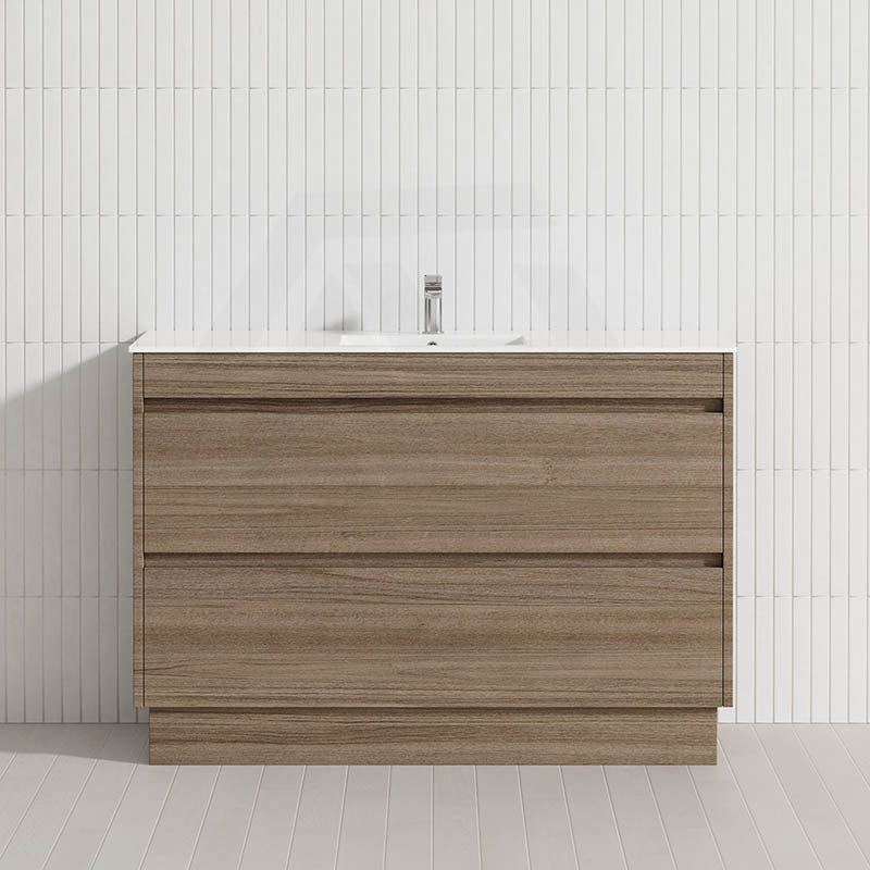 2-Drawer 600/750/900/1200mm Freestanding Bathroom Vanity Kickboard Single Multi-Colour Cabinet Only