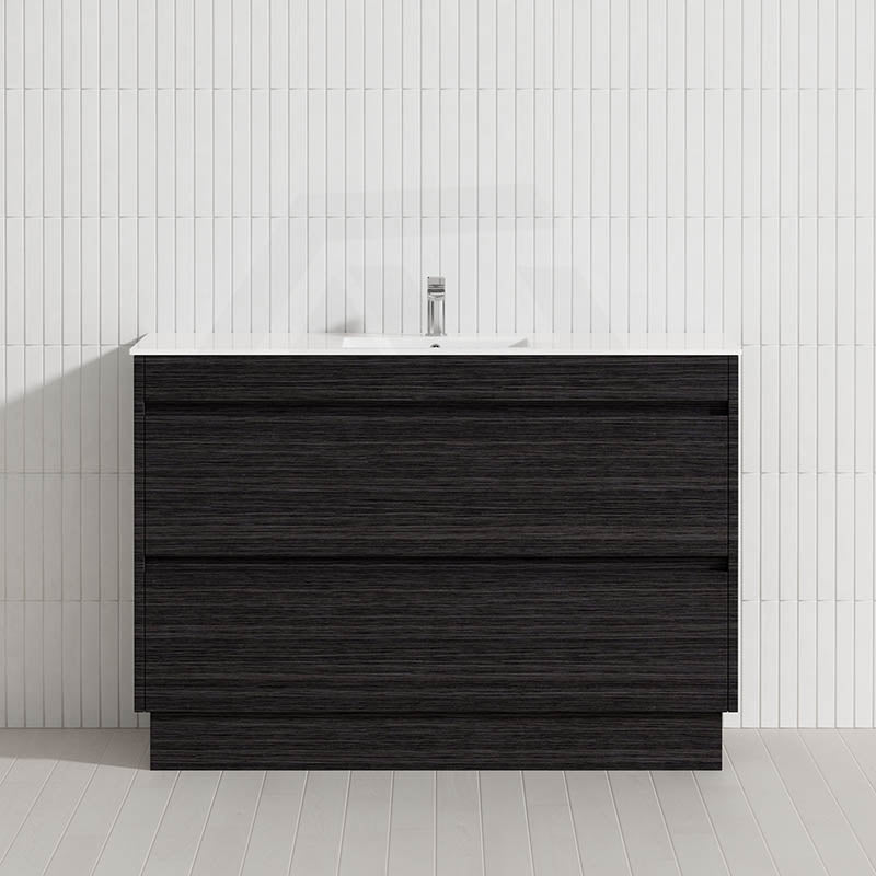 2-Drawer 600/750/900/1200mm Freestanding Bathroom Vanity Kickboard Single Multi-Colour Cabinet Only