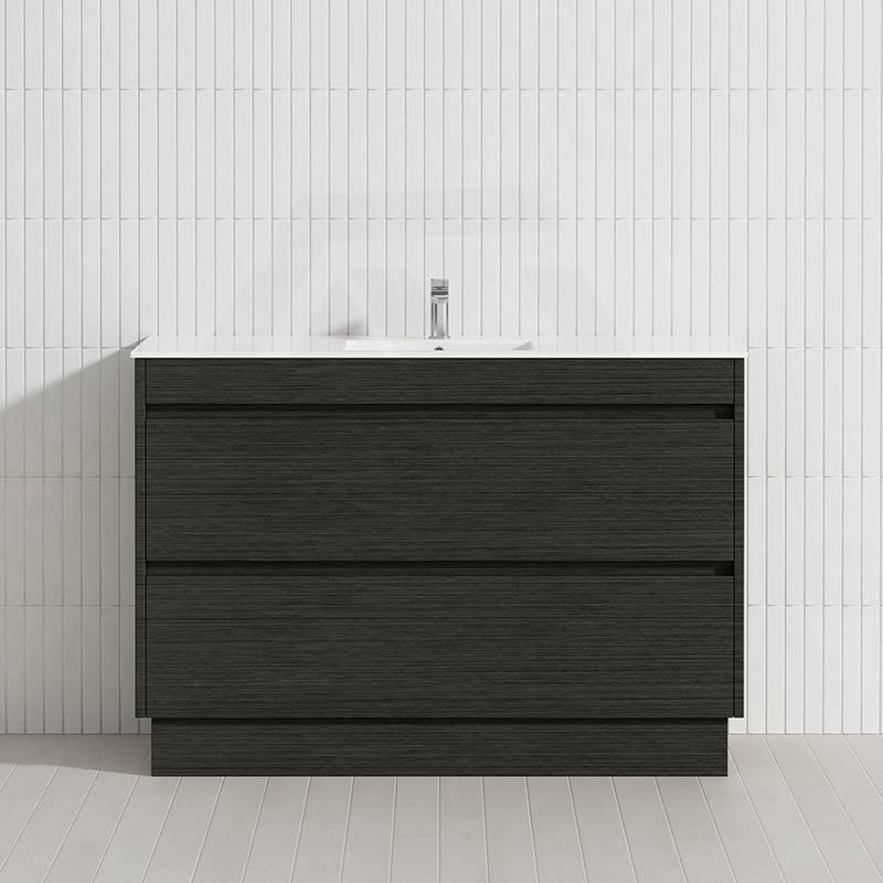 2-Drawer 600/750/900/1200mm Freestanding Bathroom Vanity Kickboard Single Multi-Colour Cabinet Only