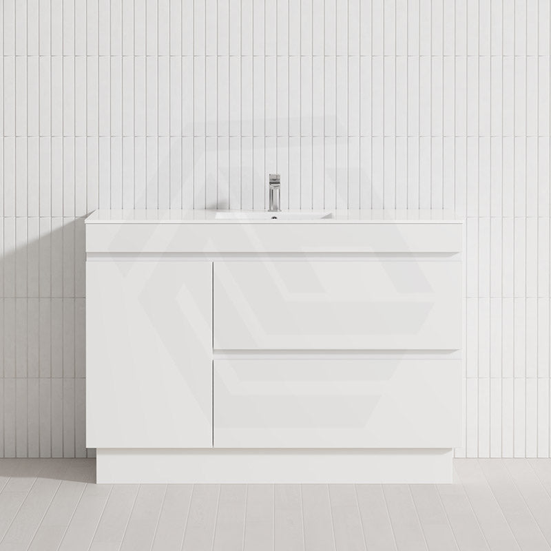 1200mm Freestanding Bathroom Vanity with Legs/Kickboard 2-Drawer 1-Door Multi-Colour Cabinet Only