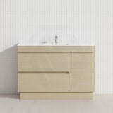 1200mm Freestanding Bathroom Vanity with Legs/Kickboard 2-Drawer 1-Door Multi-Colour Cabinet Only