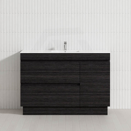 1200mm Freestanding Bathroom Vanity with Legs/Kickboard 2-Drawer 1-Door Multi-Colour Cabinet Only